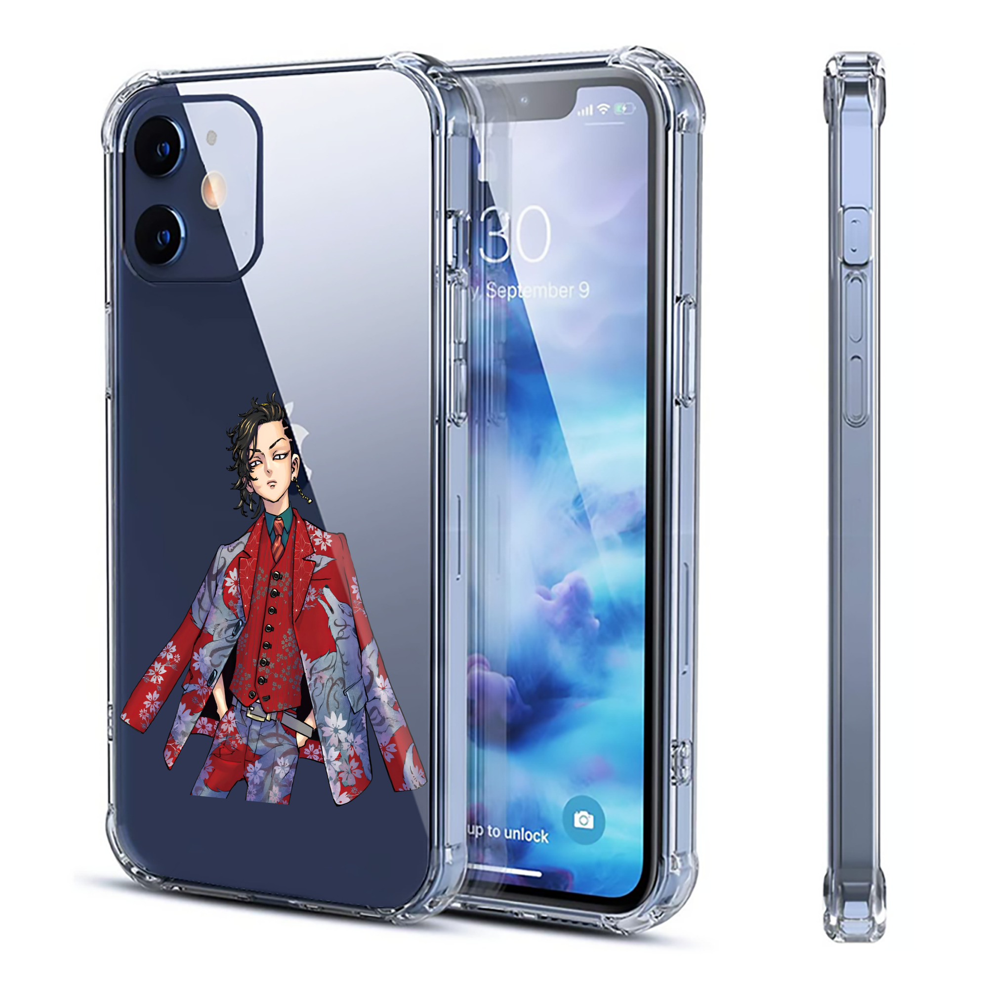 （画像用） 東京リベンジャーズ Tokyo Revengers 【iPhone 12シリーズ対応】透明スマホケース（クリアソフトケース）